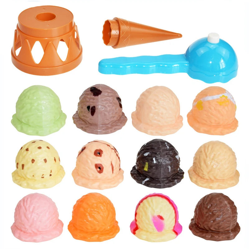 Kids Ice Cream Stack-Up Pretend Play Set by HitMyNeed