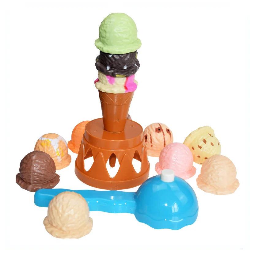 Kids Ice Cream Stack-Up Pretend Play Set by HitMyNeed