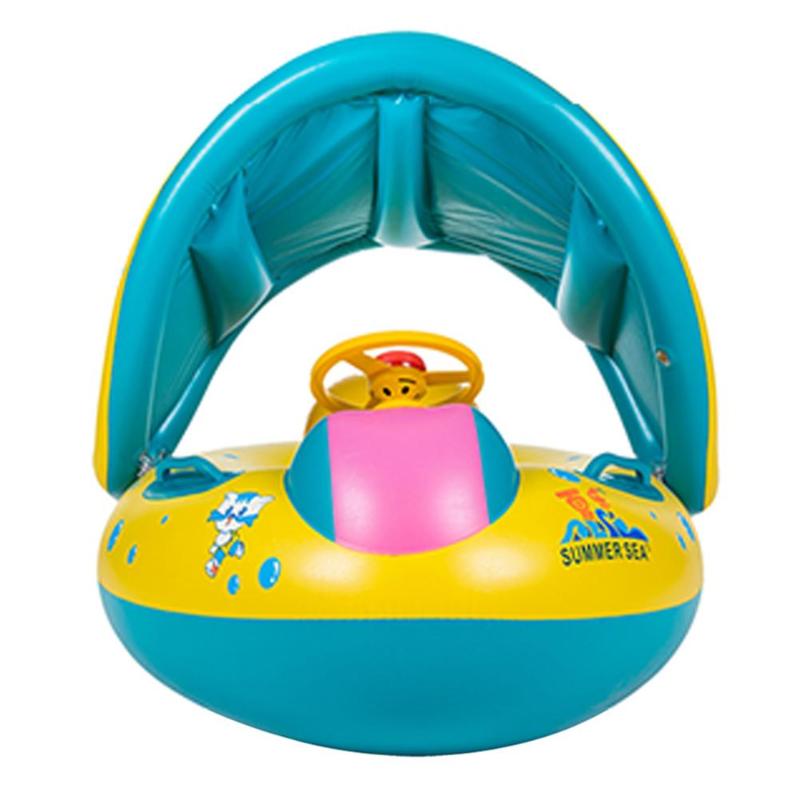 Kids Inflatable Pool Float with Seat and Canopy by HitMyNeed