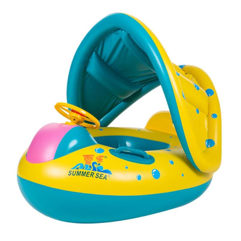 Kids Inflatable Pool Float with Seat and Canopy by HitMyNeed