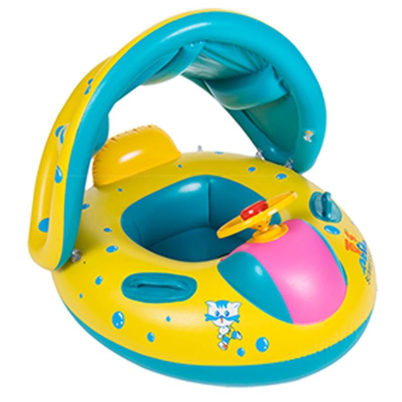 Kids Inflatable Pool Float with Seat and Canopy by HitMyNeed