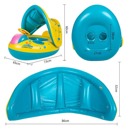 Kids Inflatable Pool Float with Seat and Canopy by HitMyNeed