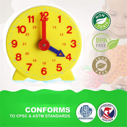 Kids Learning Clock with 12/24 Hour Display by HitMyNeed
