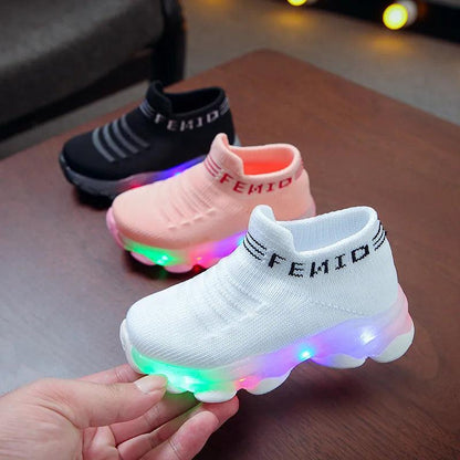 Kids LED Light-Up Sports Sneakers for Boys & Girls by HitMyNeed