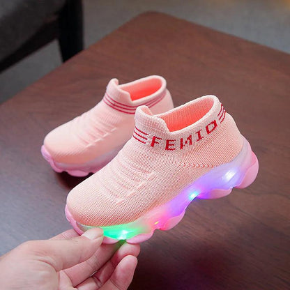 Kids LED Light-Up Sports Sneakers for Boys & Girls by HitMyNeed