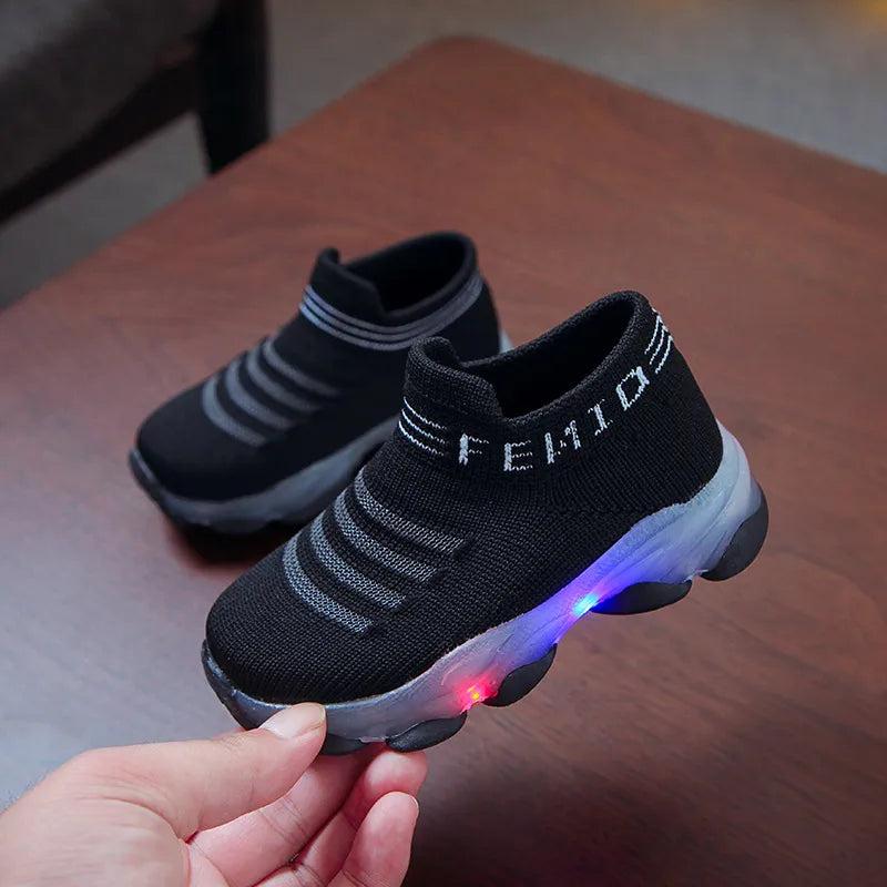 Kids LED Light-Up Sports Sneakers for Boys & Girls by HitMyNeed