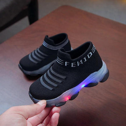 Kids LED Light-Up Sports Sneakers for Boys & Girls by HitMyNeed
