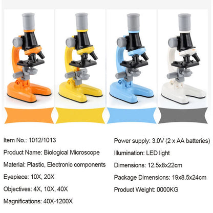 Kids LED Microscope 1200x Biology Science Kit by HitMyNeed
