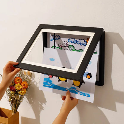 Kids Magnetic Art Frame Front-Opening Display 32x24cm by HitMyNeed