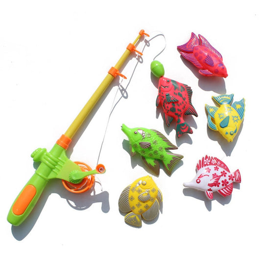 Kids Magnetic Fishing Toy Set with Rod (7pcs) by HitMyNeed