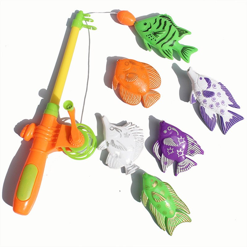 Kids Magnetic Fishing Toy Set with Rod (7pcs) by HitMyNeed