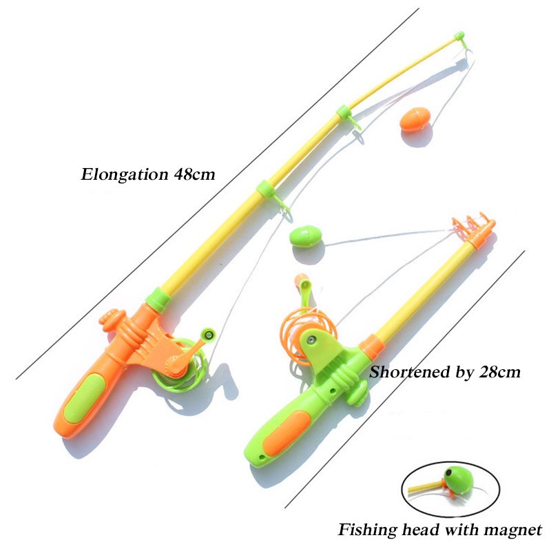 Kids Magnetic Fishing Toy Set with Rod (7pcs) by HitMyNeed