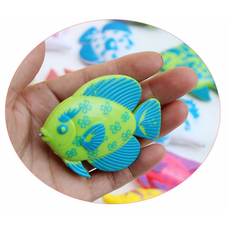 Kids Magnetic Fishing Toy Set with Rod (7pcs) by HitMyNeed