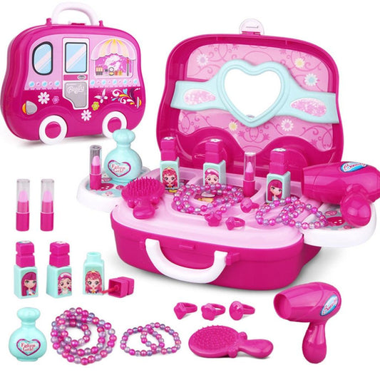 Kids Makeup Kit Pretend Play Trolley Set by HitMyNeed