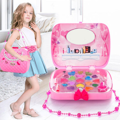 Kids Makeup Set with Cosmetic Bag and Accessories by HitMyNeed