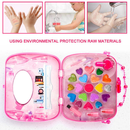 Kids Makeup Set with Cosmetic Bag and Accessories by HitMyNeed