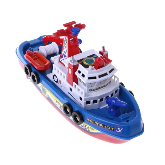 Kids Marine Rescue Fire Boat Toy with Lights & Sound by HitMyNeed