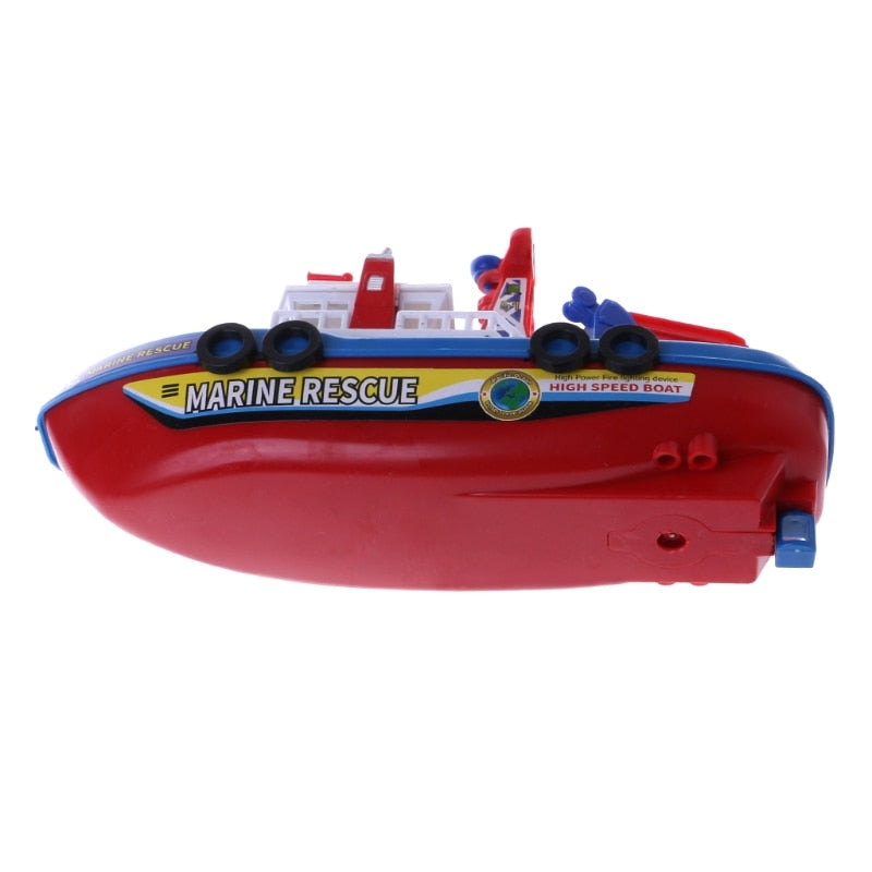 Kids Marine Rescue Fire Boat Toy with Lights & Sound by HitMyNeed