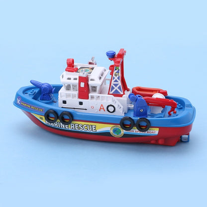 Kids Marine Rescue Fire Boat Toy with Lights & Sound by HitMyNeed