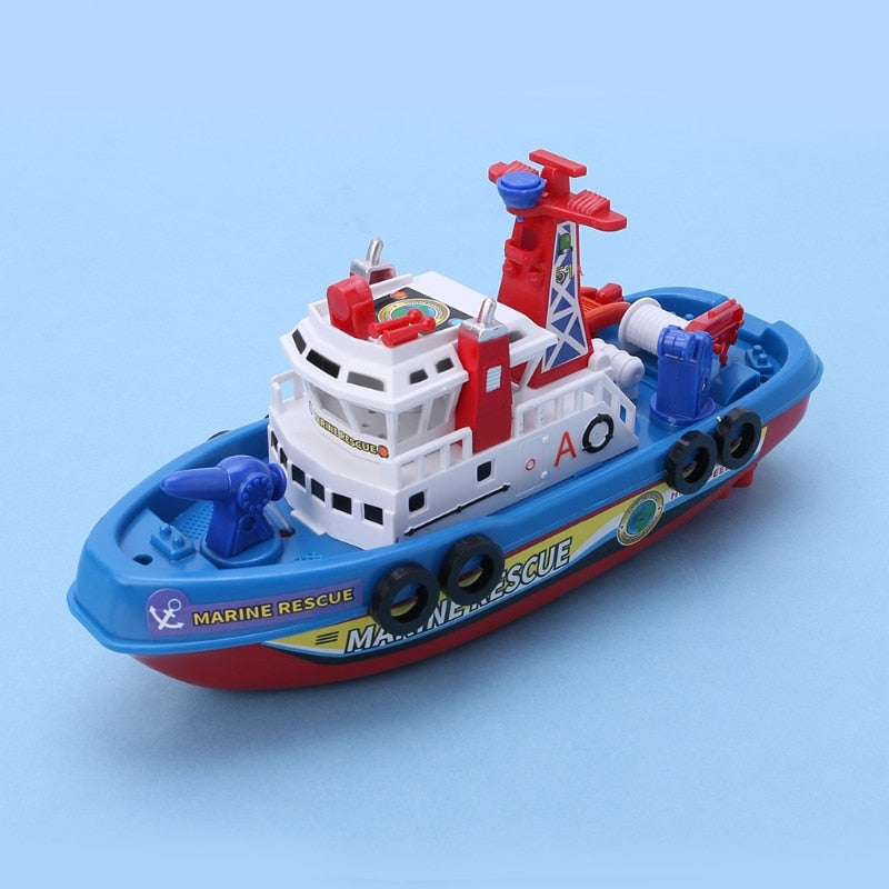 Kids Marine Rescue Fire Boat Toy with Lights & Sound by HitMyNeed