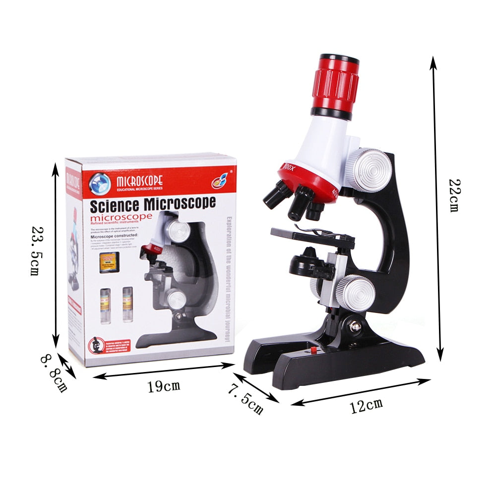 Kids Microscope Science Learning Set, 100x-1200x by HitMyNeed