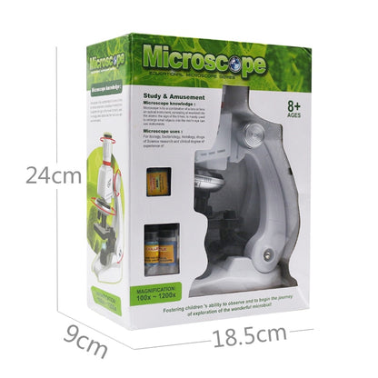 Kids Microscope Science Learning Set, 100x-1200x by HitMyNeed