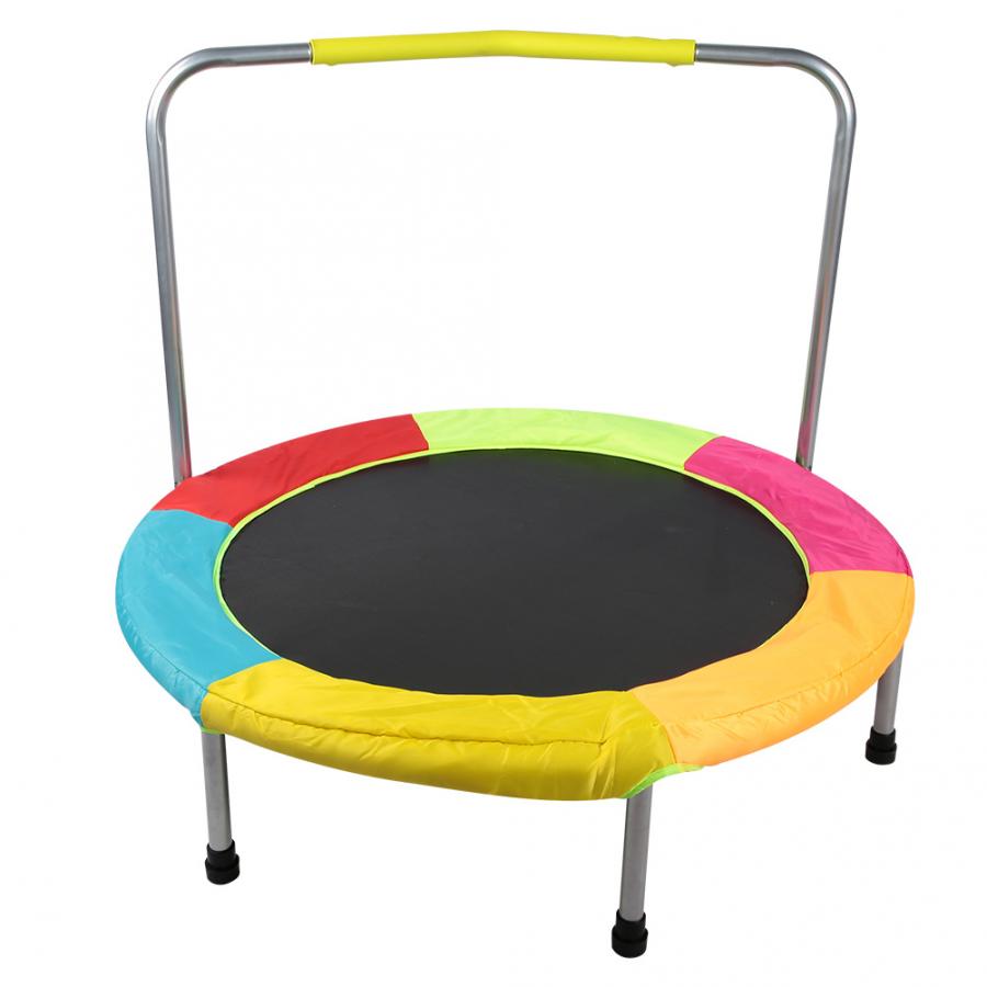 Kids Mini Trampoline with Safety Handrail 38" by HitMyNeed