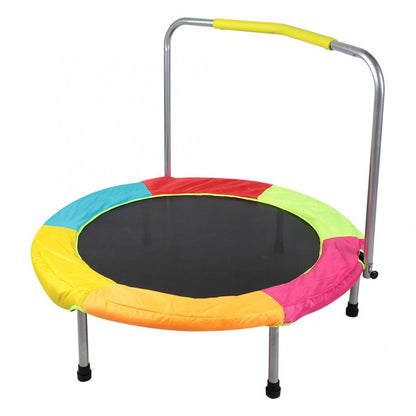 Kids Mini Trampoline with Safety Handrail 38" by HitMyNeed