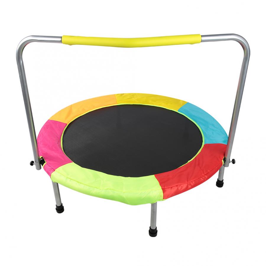 Kids Mini Trampoline with Safety Handrail 38" by HitMyNeed