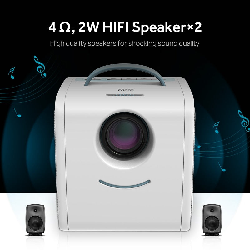 Kids Mobile Educational Projector with Speakers by HitMyNeed