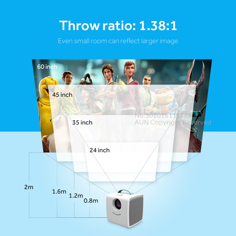 Kids Mobile Educational Projector with Speakers by HitMyNeed