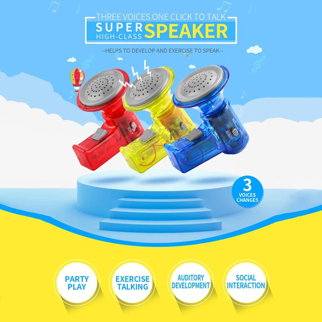 Kids Multi Voice Changer Toy with 3 Voice Effects by HitMyNeed