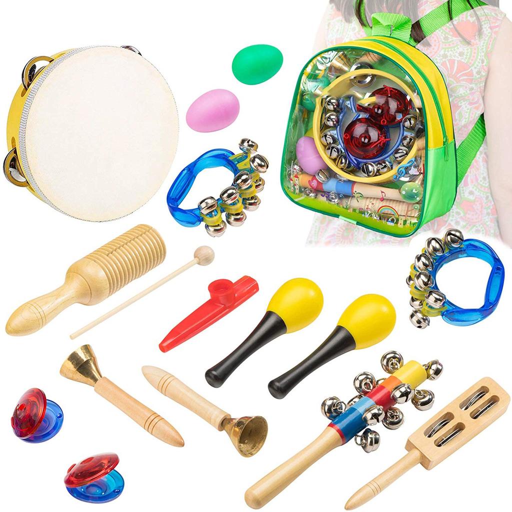Kids Musical Instrument Toy Set with Backpack by HitMyNeed