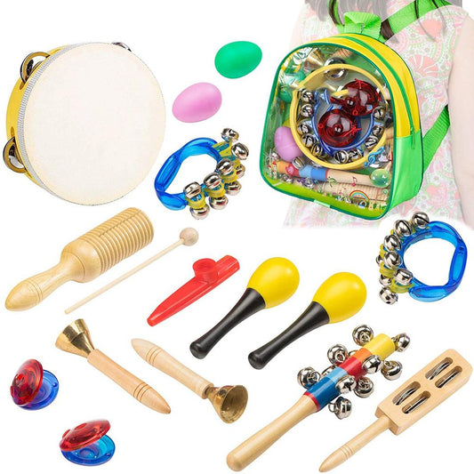 Kids Musical Instrument Toy Set with Backpack by HitMyNeed
