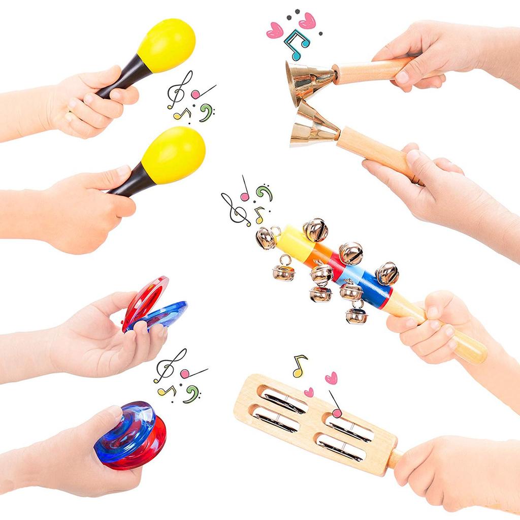 Kids Musical Instrument Toy Set with Backpack by HitMyNeed
