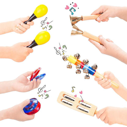 Kids Musical Instrument Toy Set with Backpack by HitMyNeed