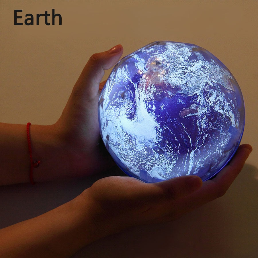 Kids Night Light Projector with Rotating Galaxy earth rotate by HitMyNeed