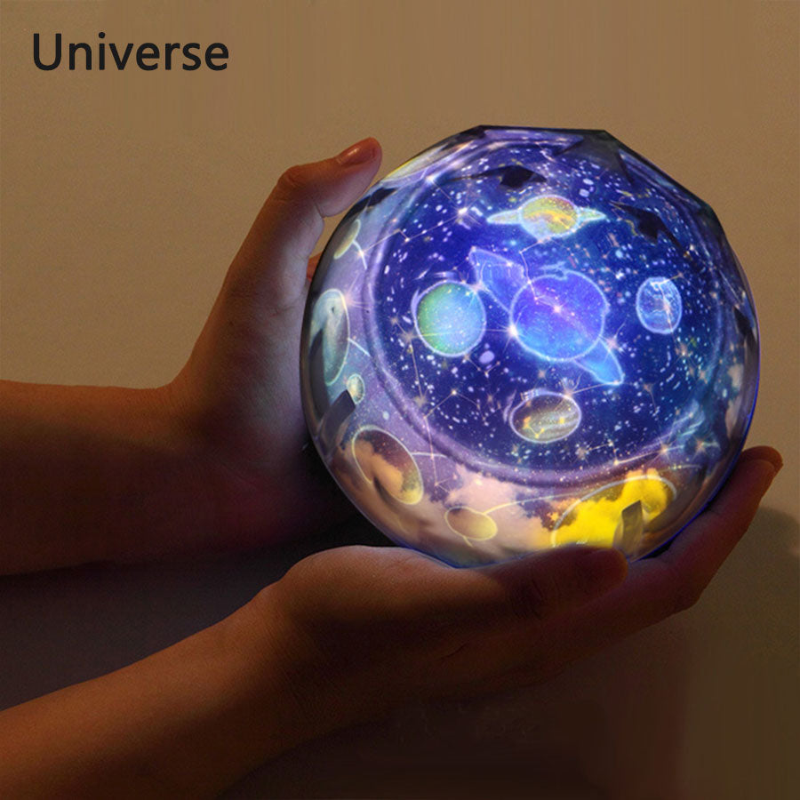 Kids Night Light Projector with Rotating Galaxy universe rotate by HitMyNeed
