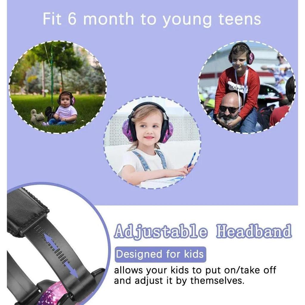 Kids Noise Reduction Ear Muffs for Hearing Protection by HitMyNeed