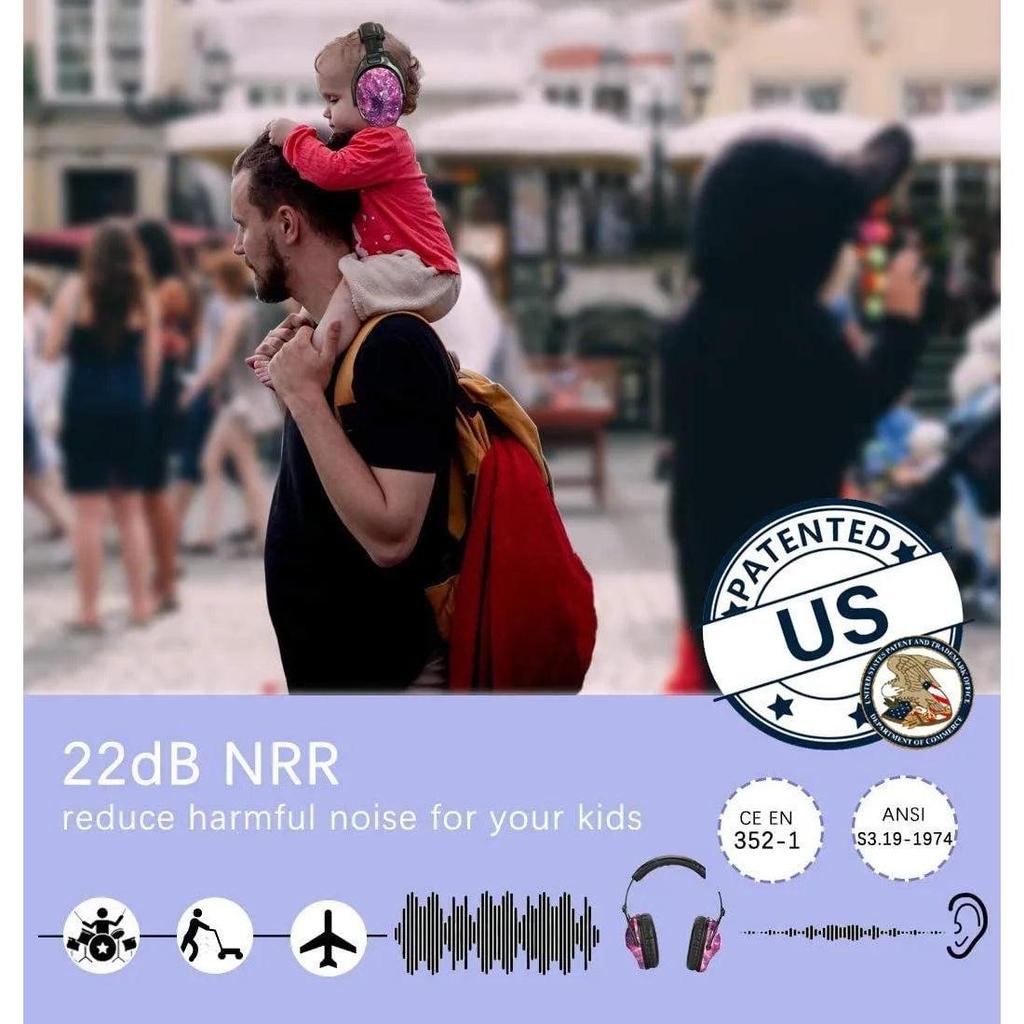 Kids Noise Reduction Ear Muffs for Hearing Protection by HitMyNeed