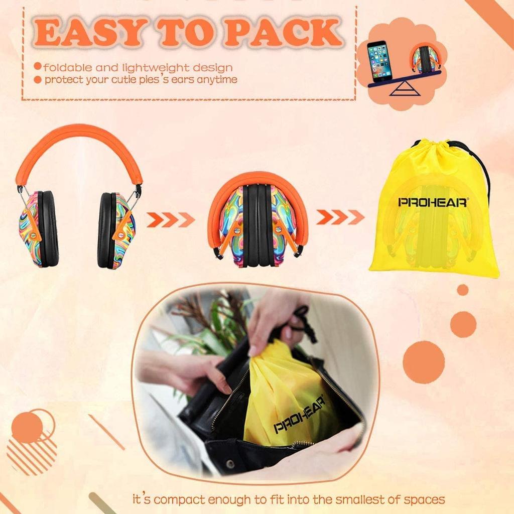 Kids Noise Reduction Earmuffs NRR 25dB Adjustable by HitMyNeed