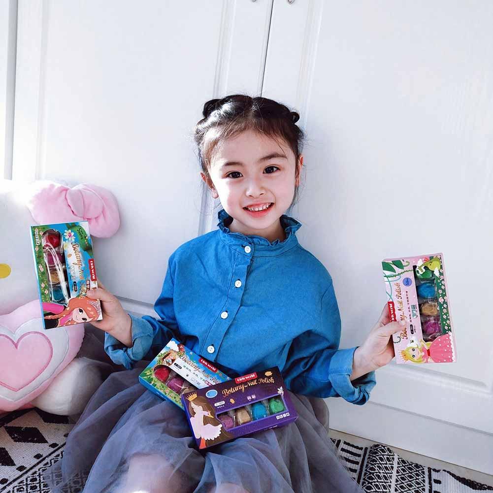 Kids Peelable Nail Polish Set (5 Colors, 7ml Each) by HitMyNeed