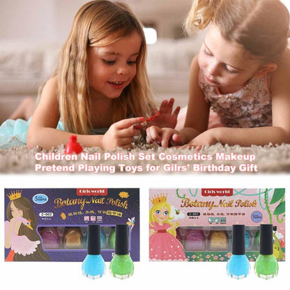 Kids Peelable Nail Polish Set (5 Colors, 7ml Each) by HitMyNeed