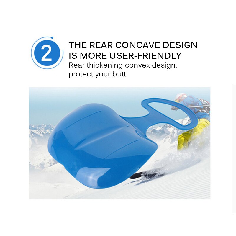 Kids Plastic Snow Sled with Handle by HitMyNeed