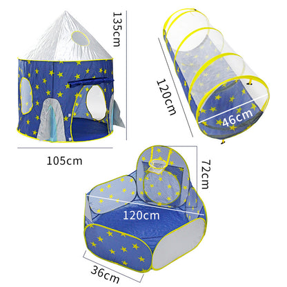 Kids Play Tunnel Tent with Ball Pit Set by HitMyNeed