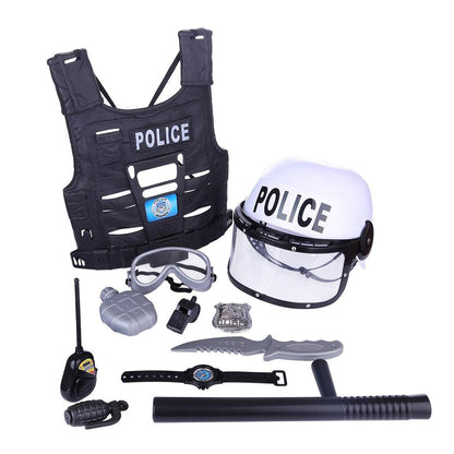 Kids Police Role Play Set with Vest and Accessories by HitMyNeed