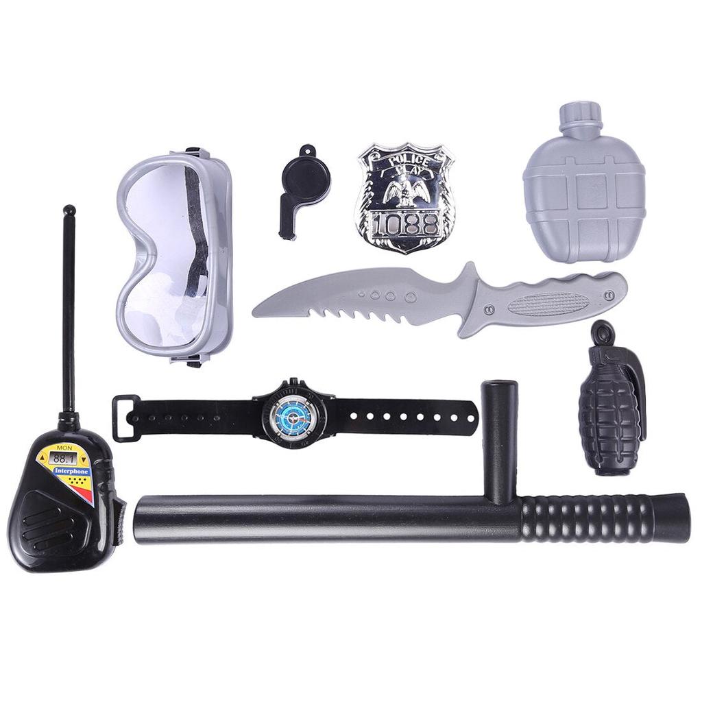 Kids Police Role Play Set with Vest and Accessories by HitMyNeed