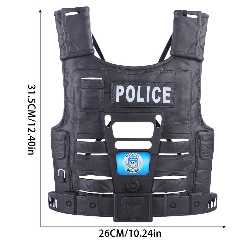 Kids Police Role Play Set with Vest and Accessories by HitMyNeed