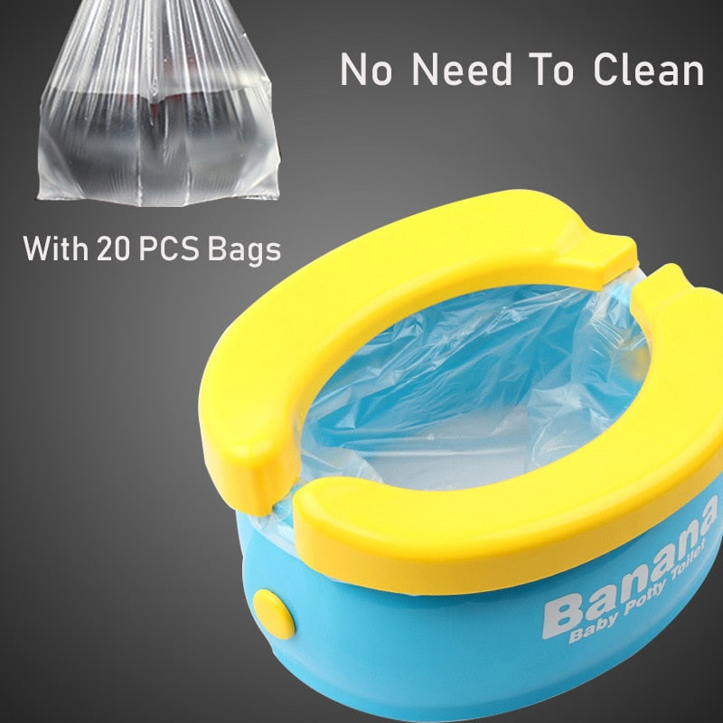 Kids Portable Travel Potty with Waste Bags by HitMyNeed