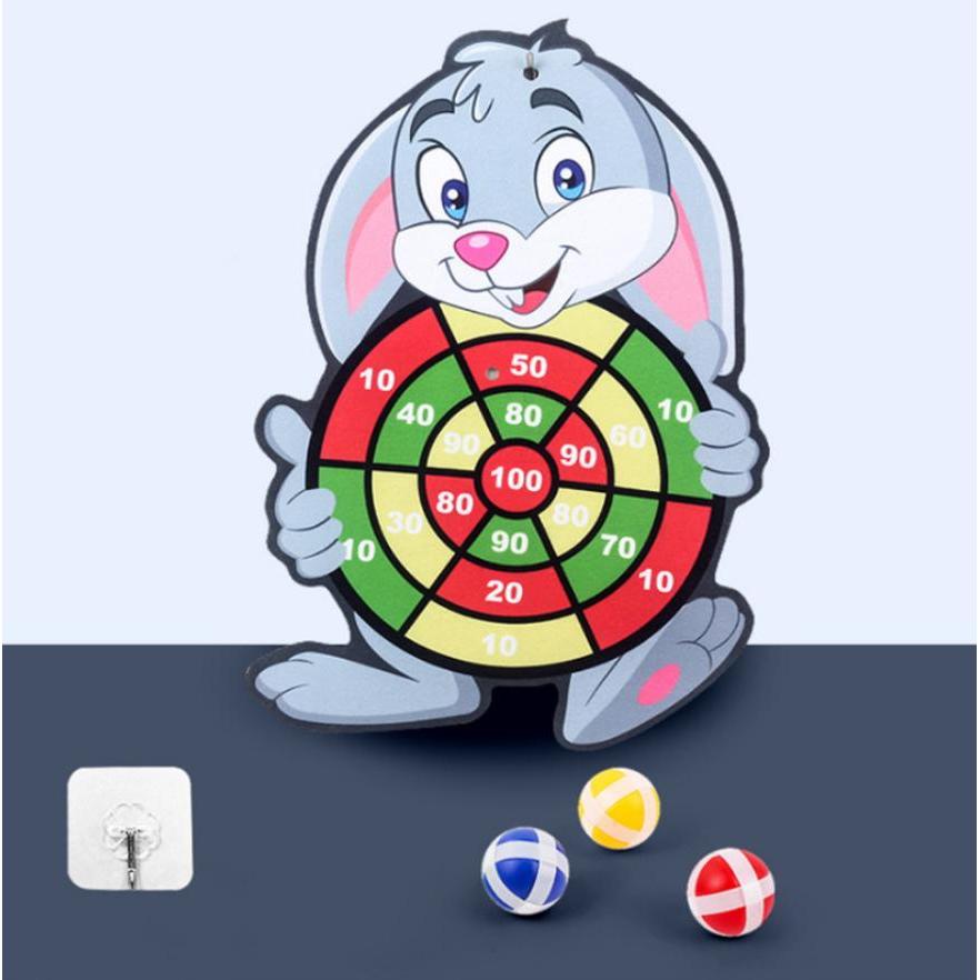 Kids Rabbit Dart Board with Sticky Balls by HitMyNeed